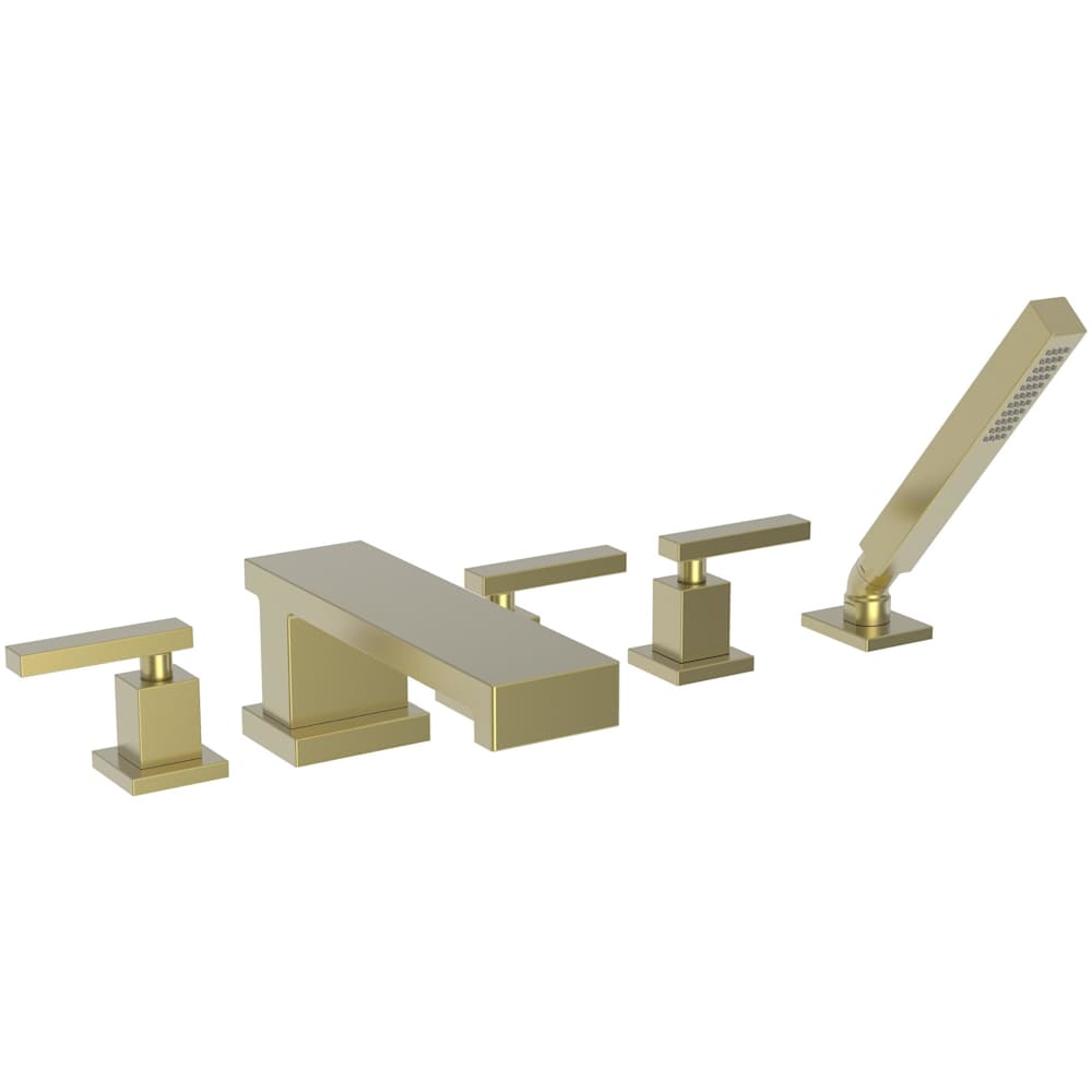 Skylar Double Handle Roman Tub Faucet with Hand Shower - Less Rough-in Valve