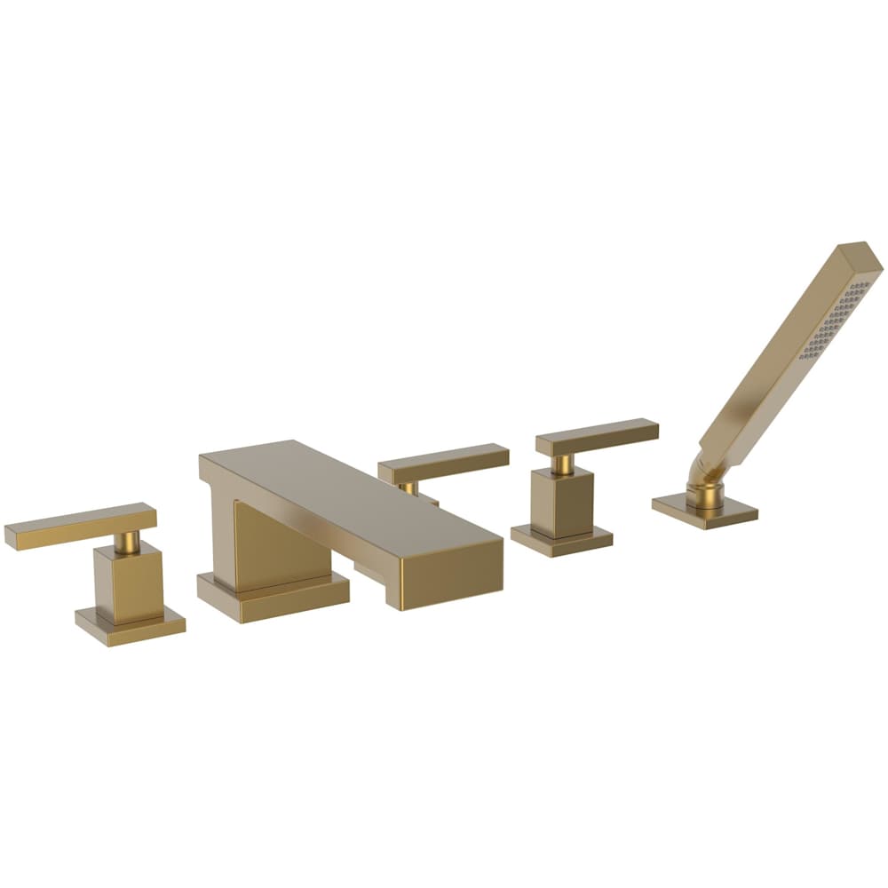 Skylar Double Handle Roman Tub Faucet with Hand Shower - Less Rough-in Valve