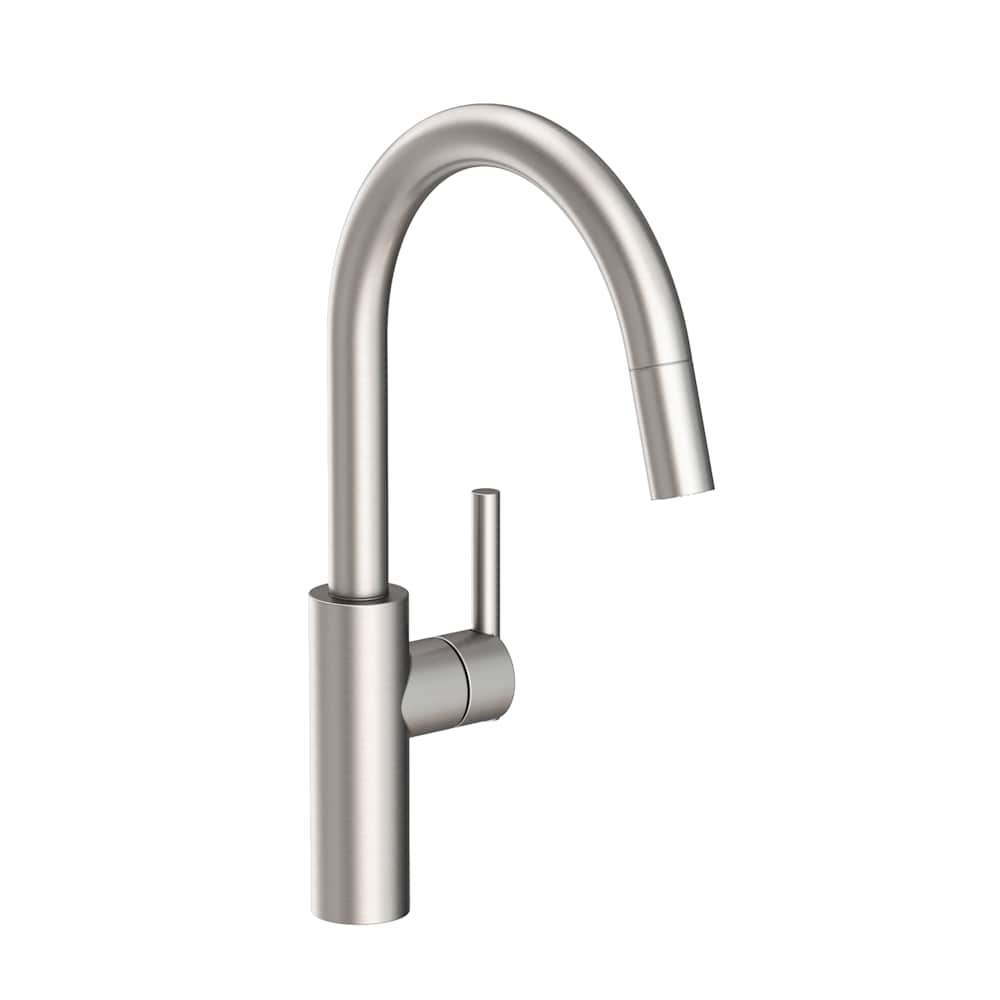 East Linear 1.8 GPM Single Hole Pull Down Kitchen Faucet