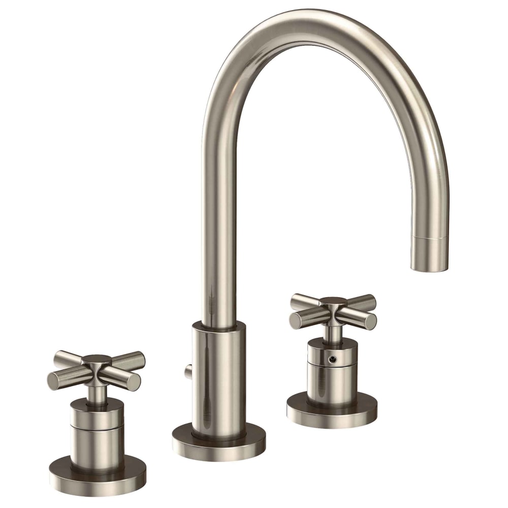 East Linear 1.2 GPM Widespread Bathroom Faucet with Pop-Up Drain Assembly
