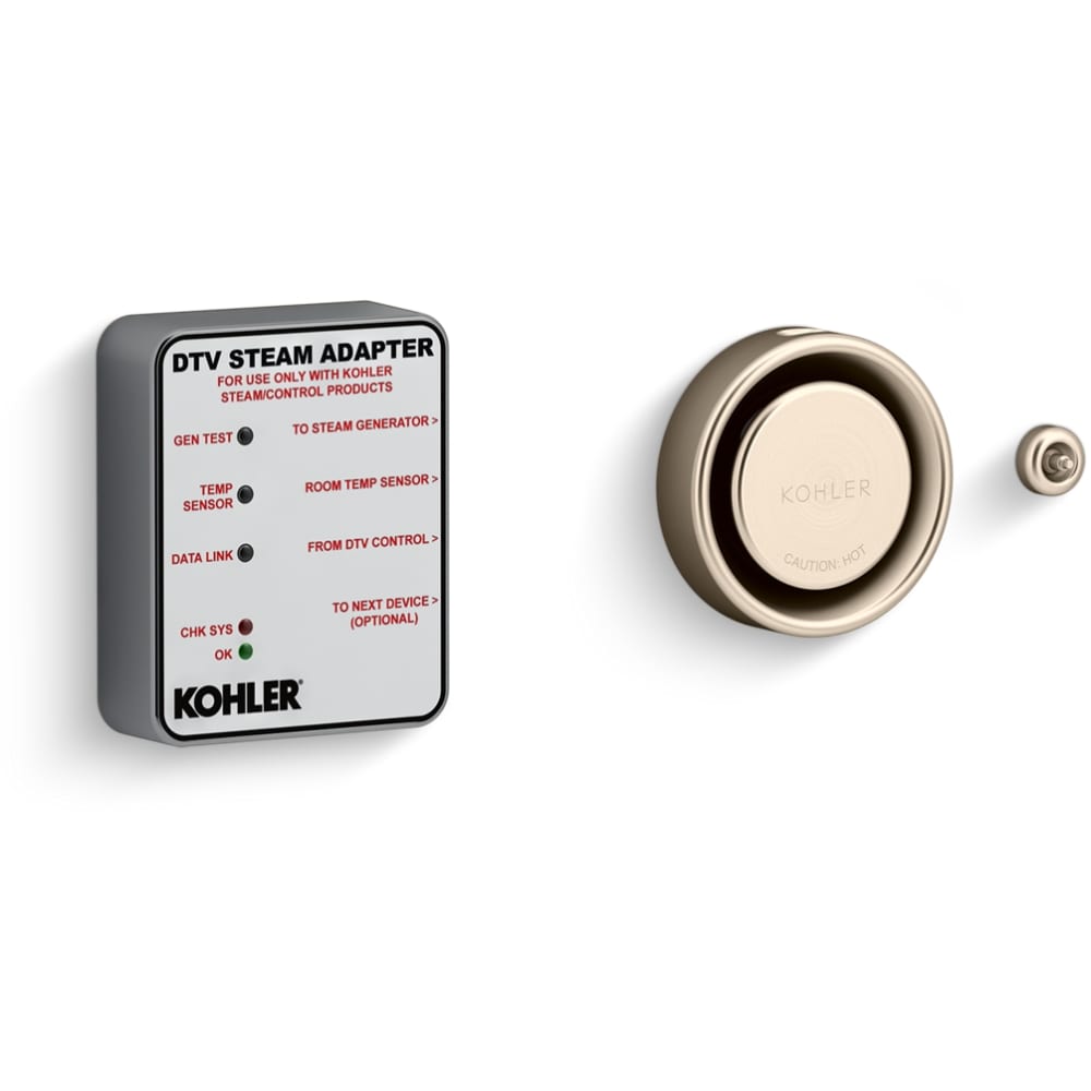 DTV+ Steam Adapter Kit with Temperature Sensor, Adapter, and Steam Head with Aromatherapy Reservoir