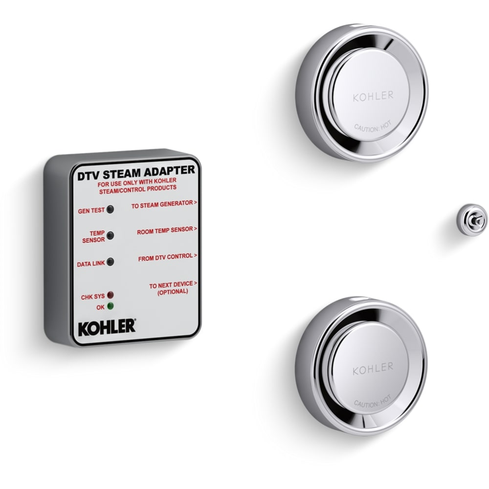 DTV+ Tandem Steam Adapter Kit with Two Steam Heads with Aromatherapy Reservoirs