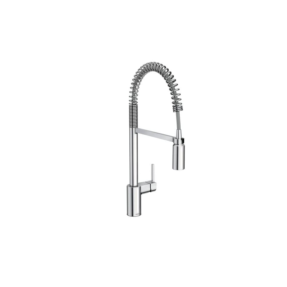 Moen Align 1.5 GPM Single Hole Pre-Rinse Pull Down Kitchen Faucet with Power Boost Chrome