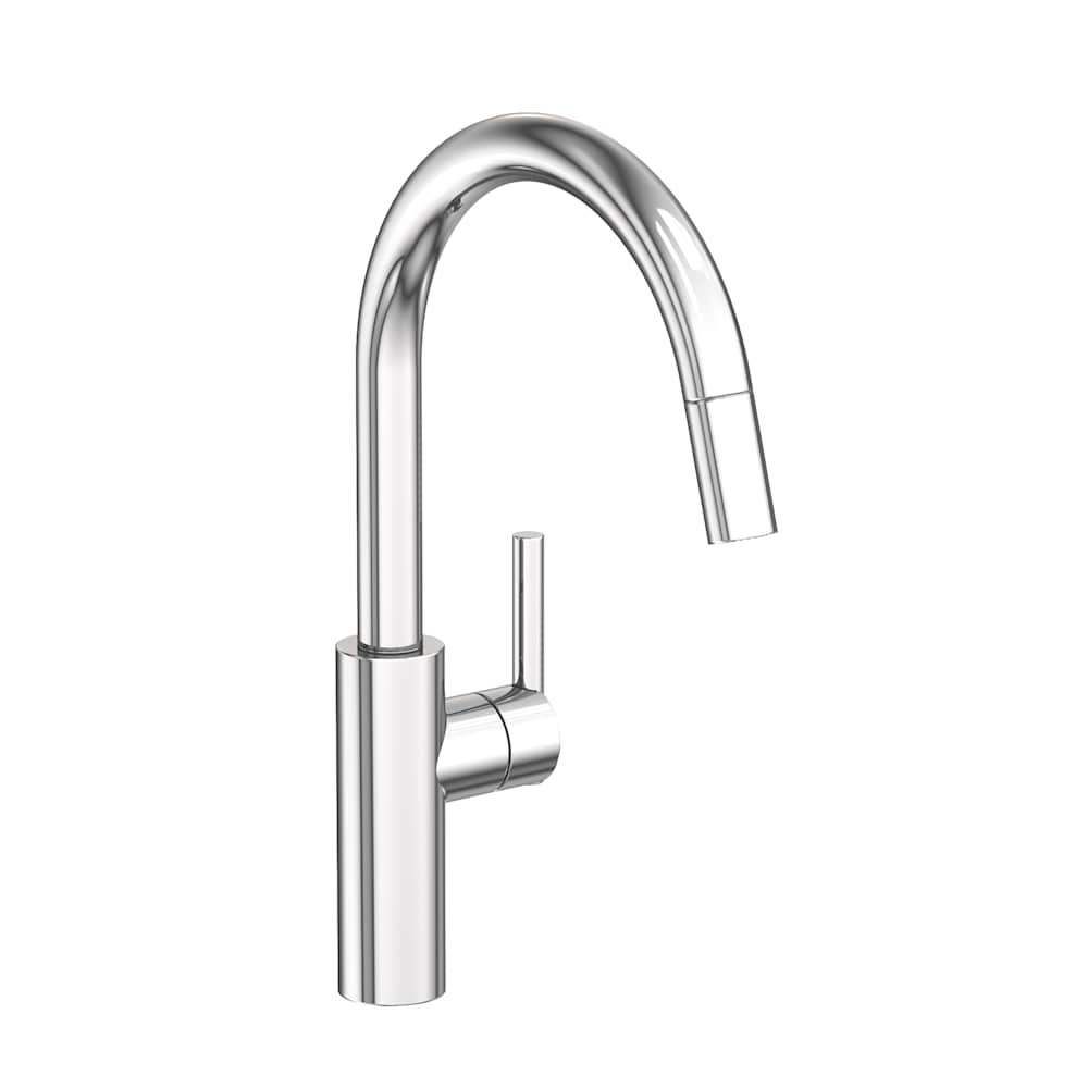 East Linear 1.8 GPM Single Hole Pull Down Kitchen Faucet