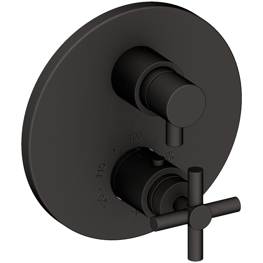 East Linear Thermostatic Valve Trim Only with 2 Cross Handles - Less Rough In