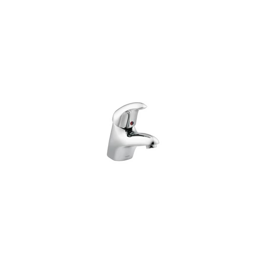 Moen M-DURA Single Hole Bathroom Faucet with Pop-up Drain Assembly Included Chrome
