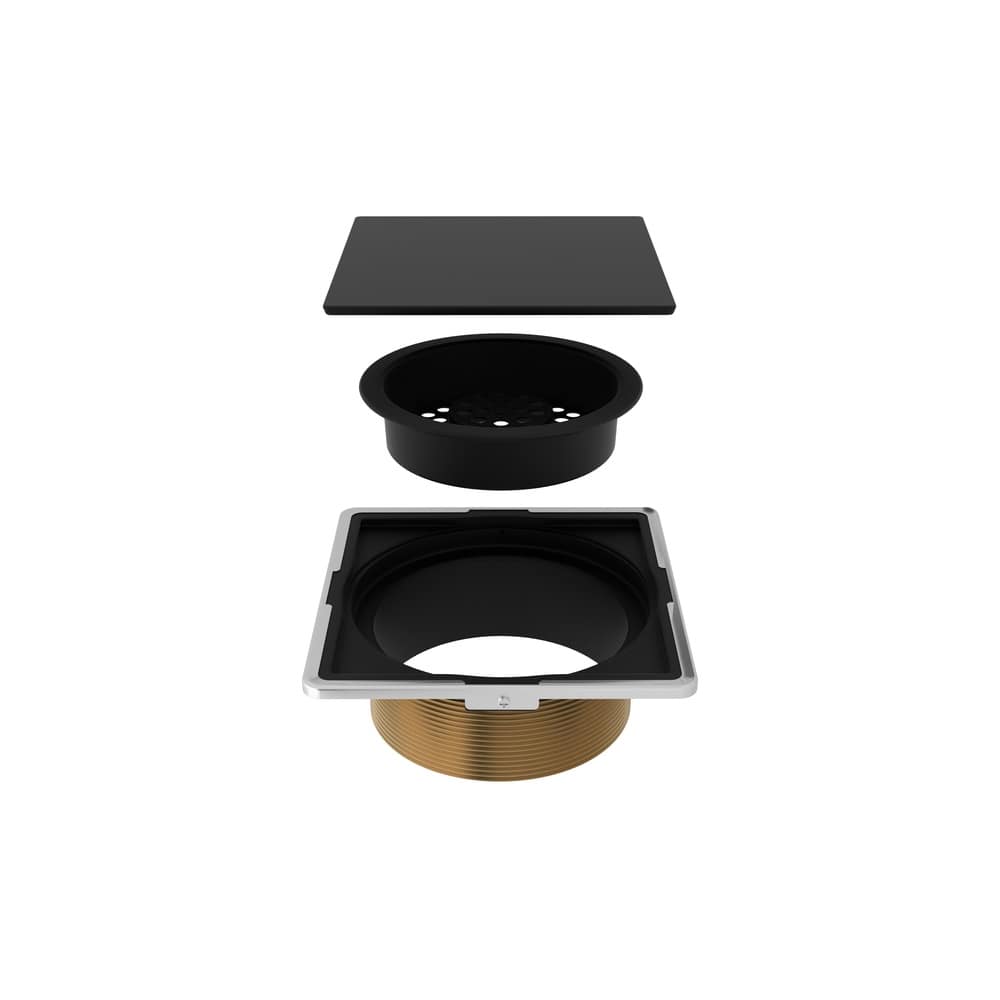 5-1/4" Brass 3-1/2" Drain Through Assembly