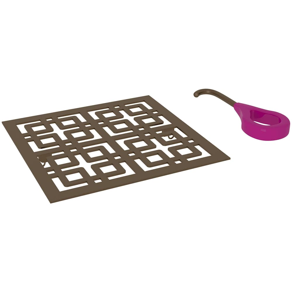 Weave 5-1/8" x 5-1/8" Decorative Spa Shower Drain Cover