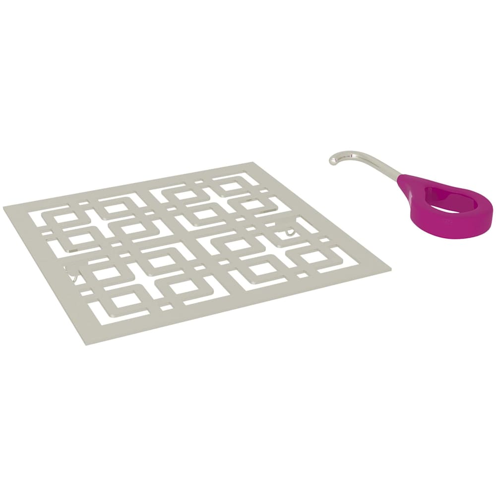 Weave 5-1/8" x 5-1/8" Decorative Spa Shower Drain Cover