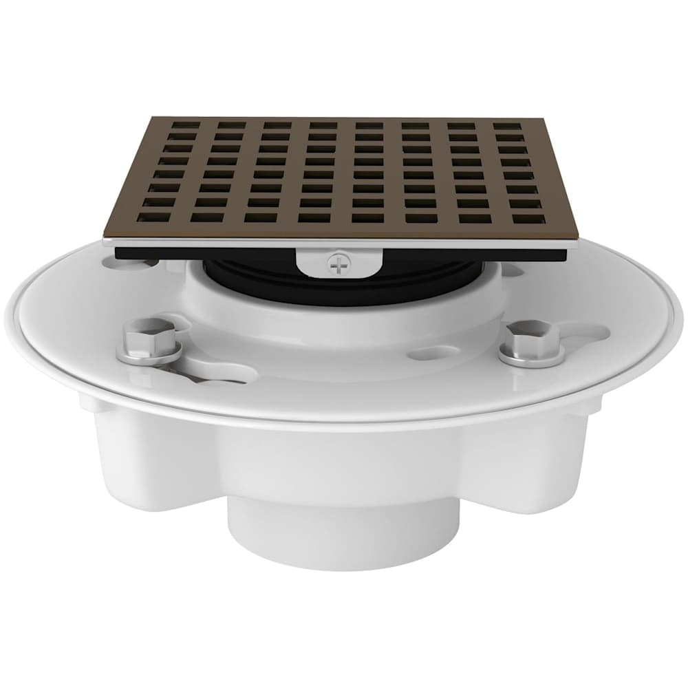 PVC 2" X 3" Spa Shower Drain Kit with Matrix Decorative Cover