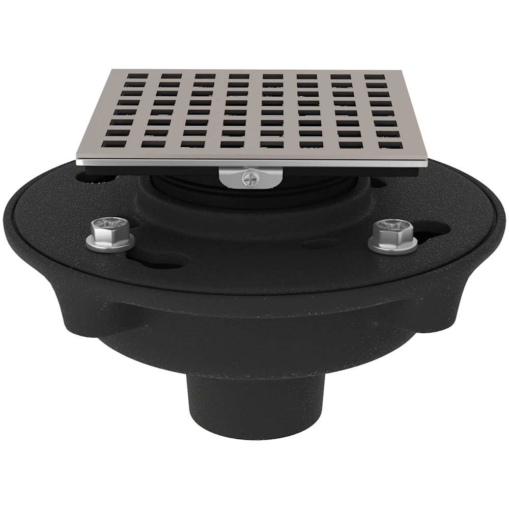 2" Cast Iron Decorative Spa Shower Drain Body Kit with Matrix Cover