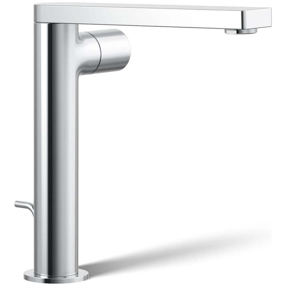 Composed 1.2 GPM Vessel Single Hole Bathroom Faucet with Pop-Up Drain Assembly