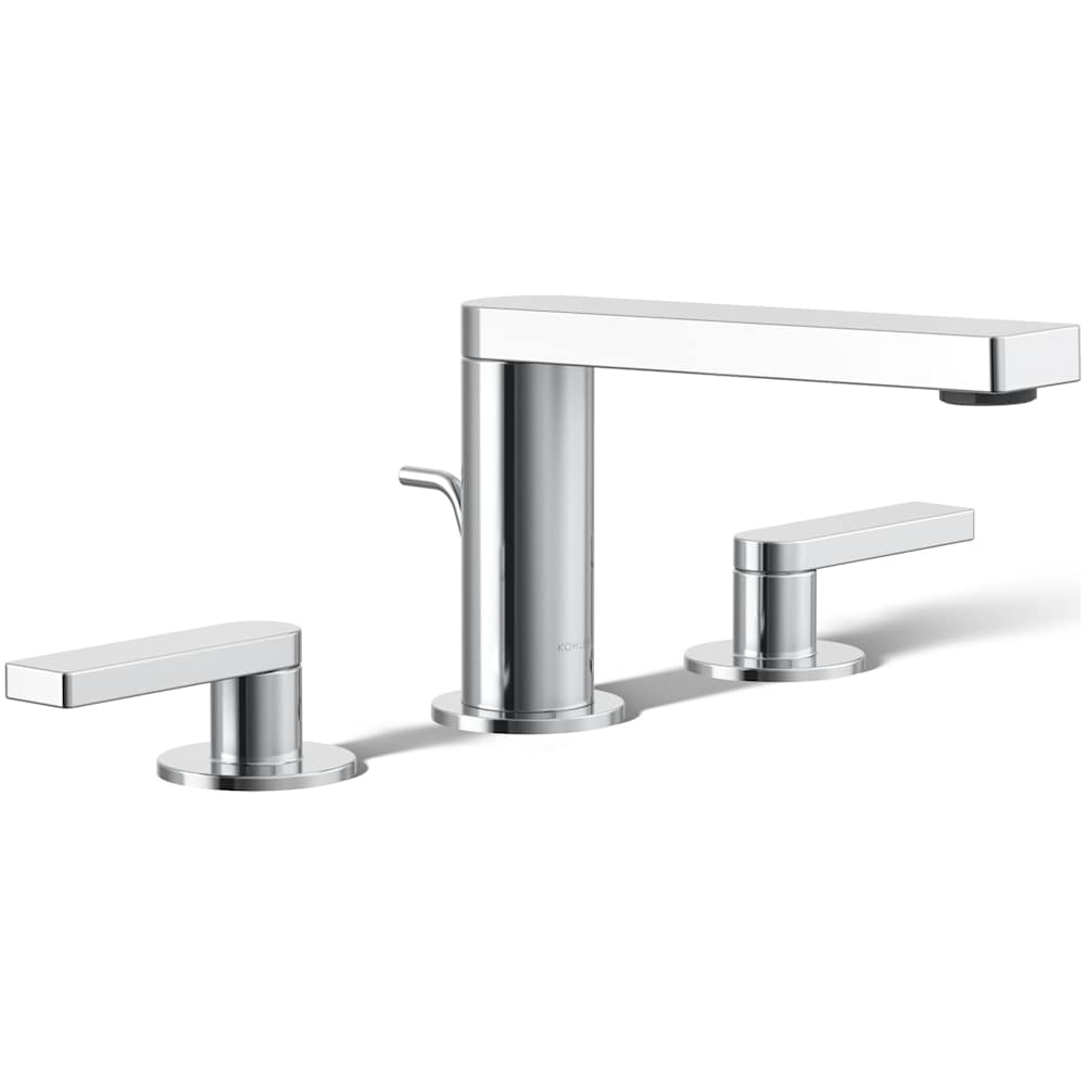 Composed Widespread Bathroom Faucet with Lever Handles - Pop Up Included