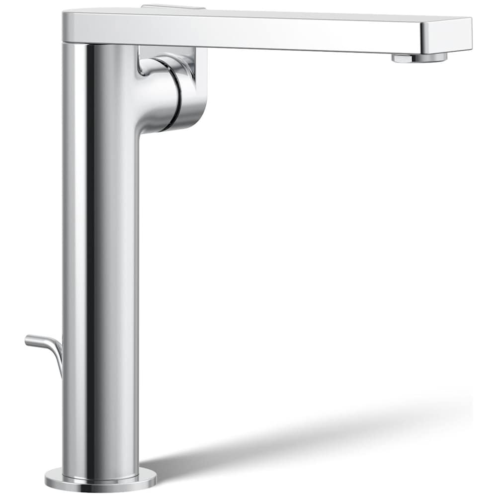 Composed 1.2 GPM Vessel Single Hole Bathroom Faucet with Pop-Up Drain Assembly