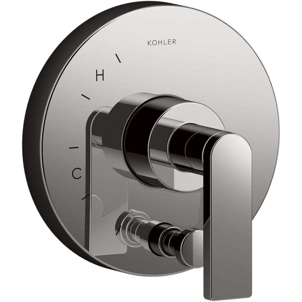 Composed Two Function Pressure Balanced Valve Trim Only with Single Lever Handle and Integrated Diverter - Less Rough In