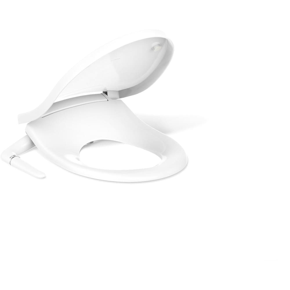 PureWash M250 Round-Front Bidet Toilet Seat with Adjustable Water Position and Pressure, Automatically Rinsing Self-Cleaning Wand, Quiet-Close, Quick-Release, and Quick-Attach Technologies