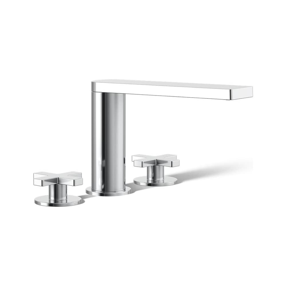 Composed Widespread Deck Mounted Roman Tub Filler with Cross Handles