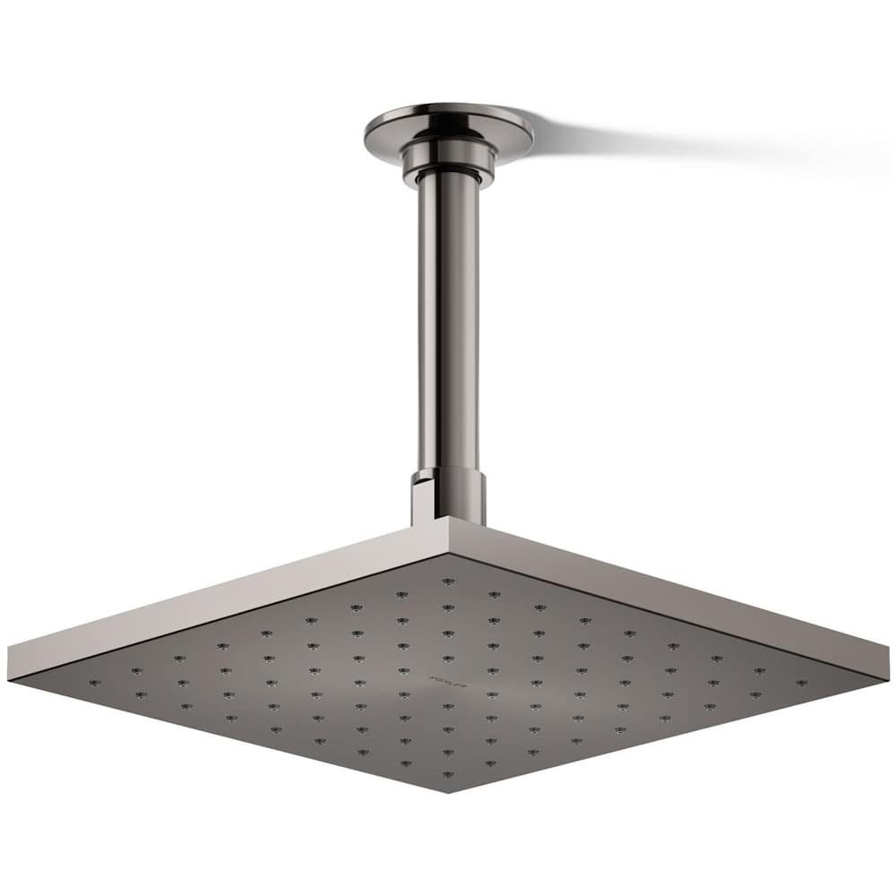 Contemporary Square 8" Single Function 2.5 GPM Rainhead with MasterClean Sprayface and Katalyst Air-Induction Technology
