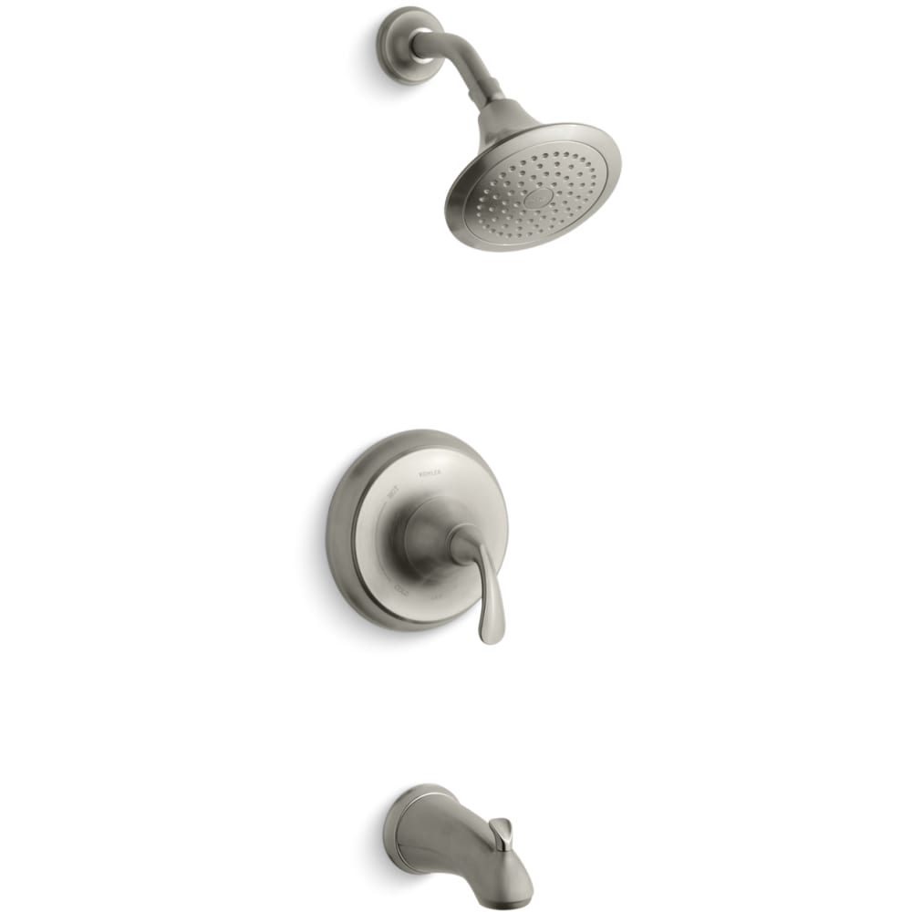 Forte Single Handle RiteTemp Tub and Shower Trim with Rain Shower Head