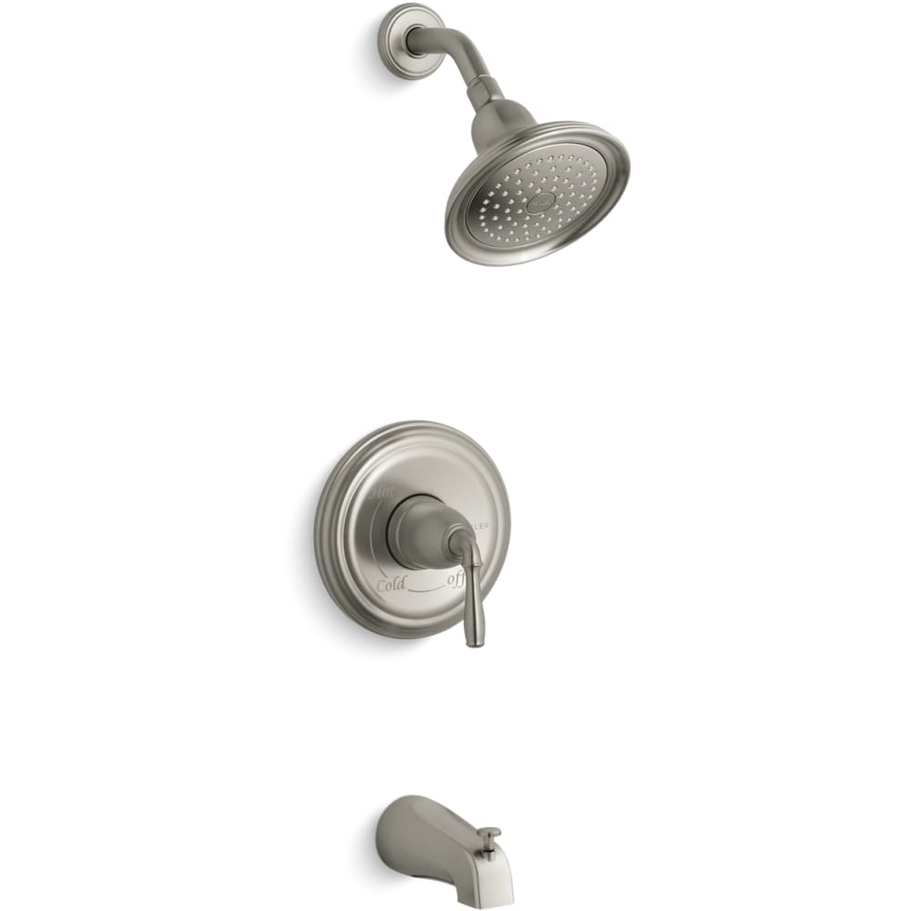 Devonshire Tub and Shower Trim Package with Single Function Shower Head and Rite-Temp Pressure Balancing Technology