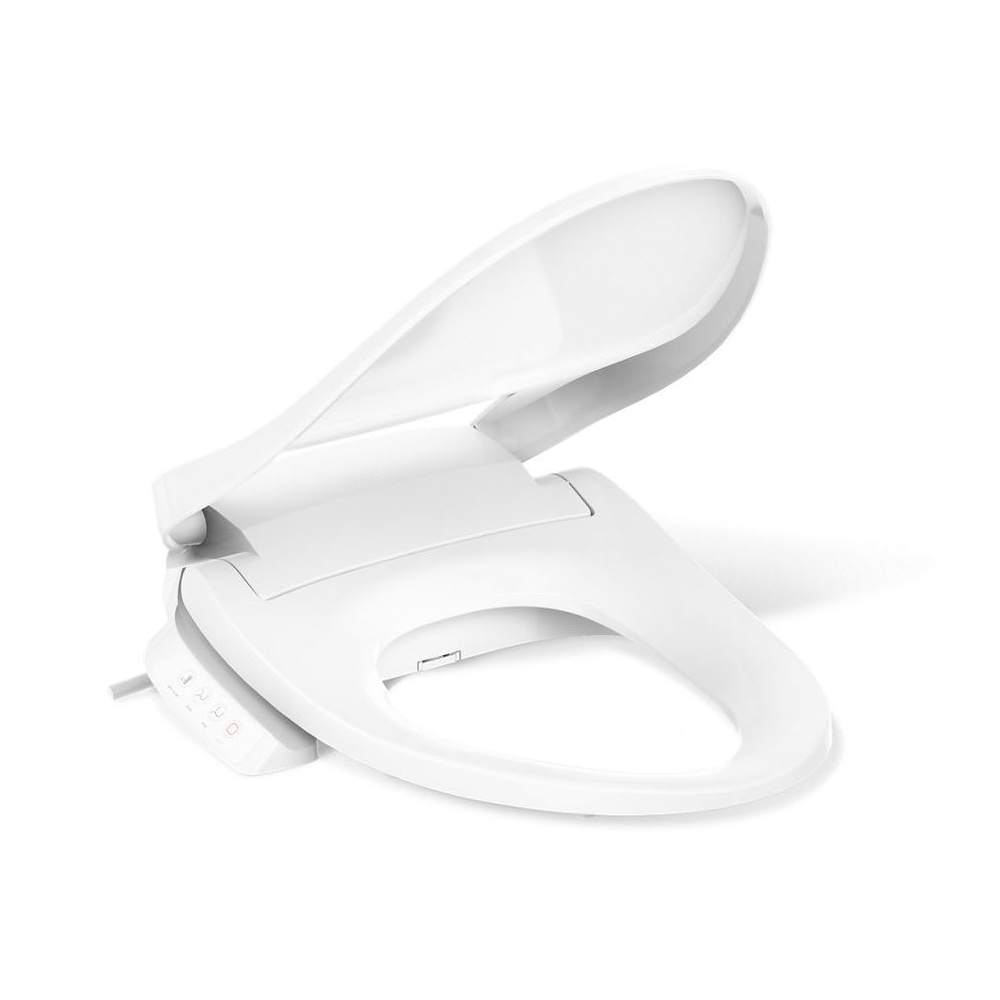 PureWash E525 Elongated Bidet Seat with Continuously Heated Water, Automatically UV Light Self-Cleaning Stainless Steel Wand, Front and Rear Wash Modes, Adjustable Water Temperature and Pressure, Quiet-Close, and Quick-Release Technologies