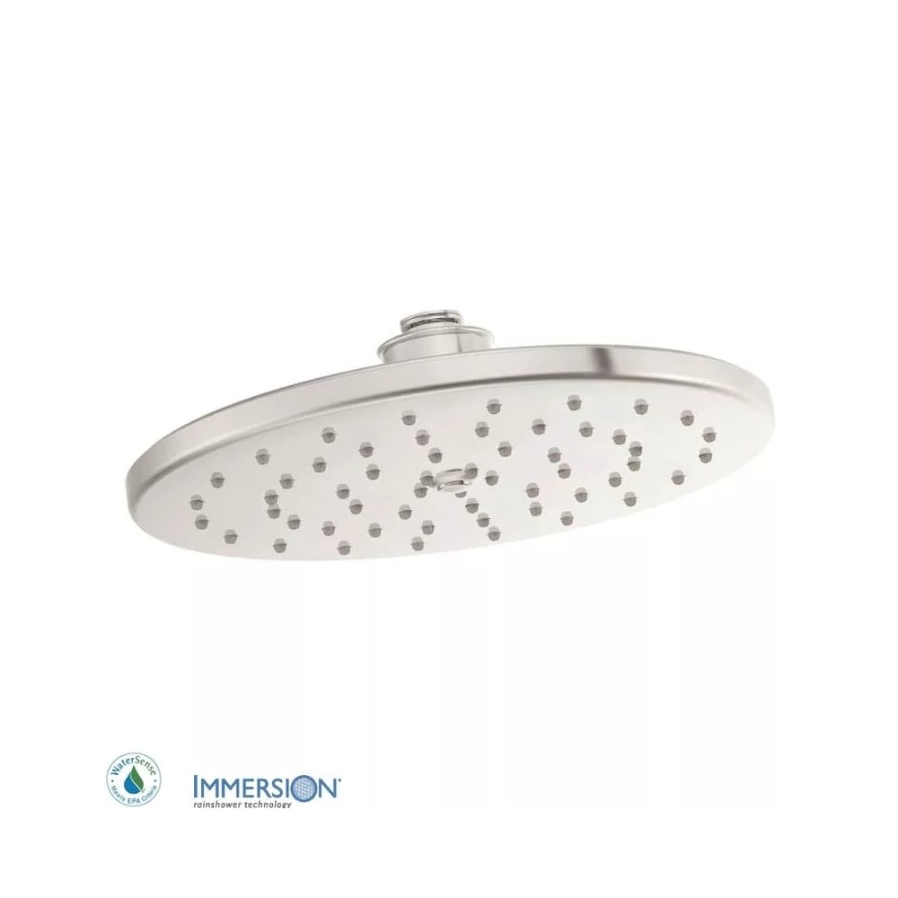 Moen 10" Rainshower Shower Head with 1.75 GPM Flow Rate from the Waterhill Collection Polished Nickel