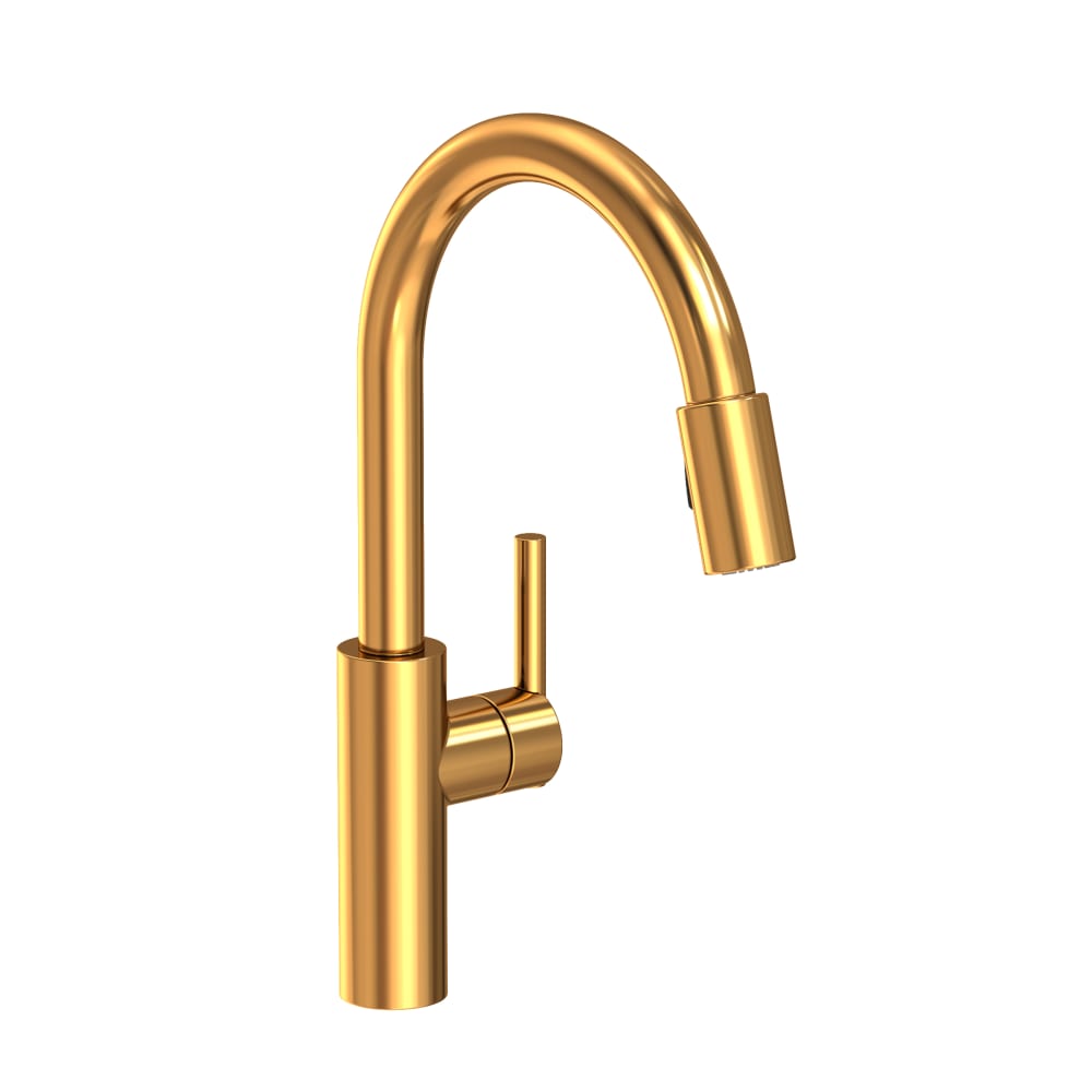 East Linear 1.8 GPM Single Hole Pull Down Kitchen Faucet