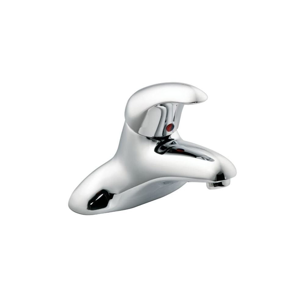 Moen M-Dura 1.2 GPM Centerset Bathroom Faucet - Includes Pop-Up Drain Chrome