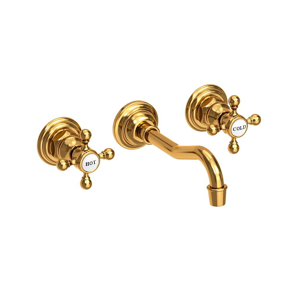 Chesterfield 1.2 GPM Wall Mounted Widespread Bathroom Faucet