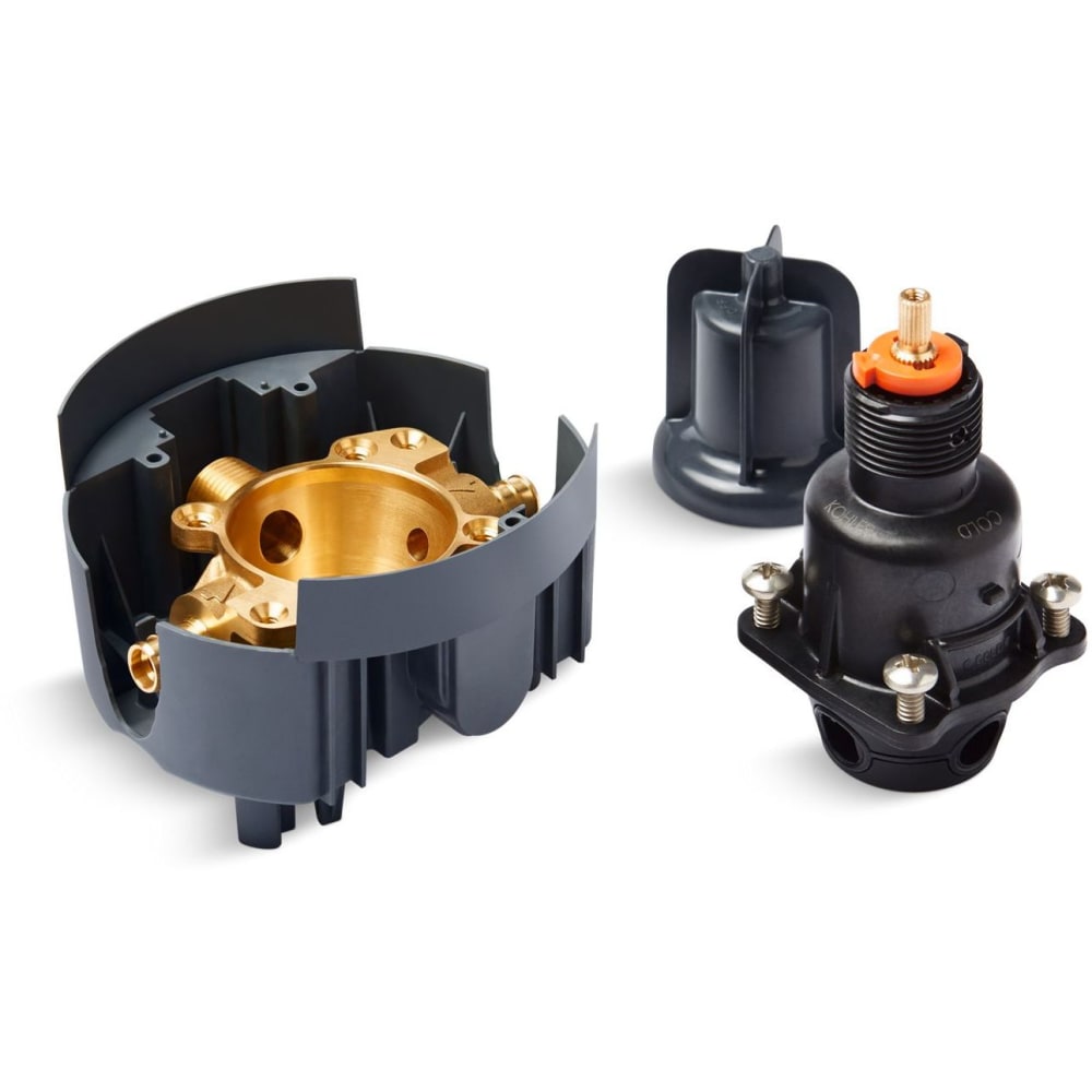 Rite-Temp 1/2 Inch Pressure Balancing Valve and Cartridge Kit with PEX Crimp Connections