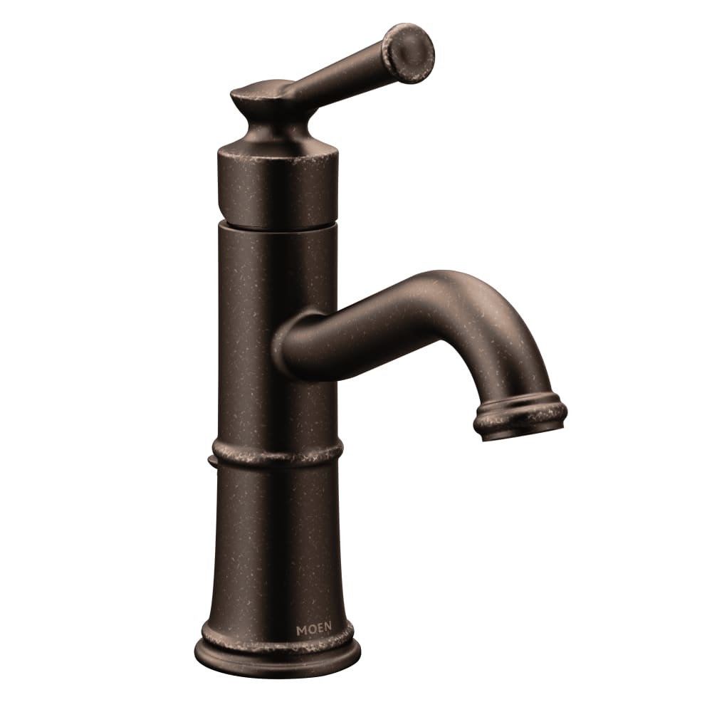 Moen Belfield 1.2 GPM Single Hole Bathroom Faucet - Includes Metal Pop-Up Drain Assembly Oil Rubbed Bronze