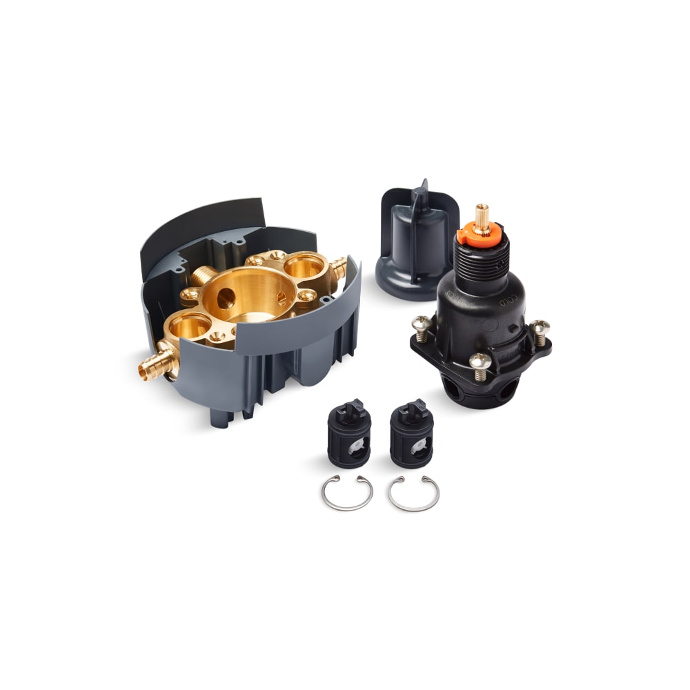 Rite-Temp Pressure Balancing Valve Kit with Service Stops and PEX Connections