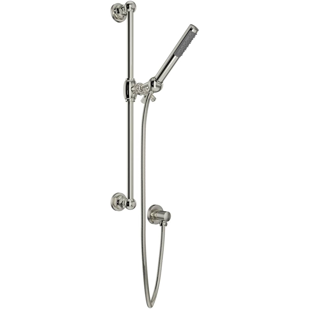 San Giovanni 1.8 GPM Single Function Hand Shower Package - Includes Slide Bar, Hose, and Wall Supply