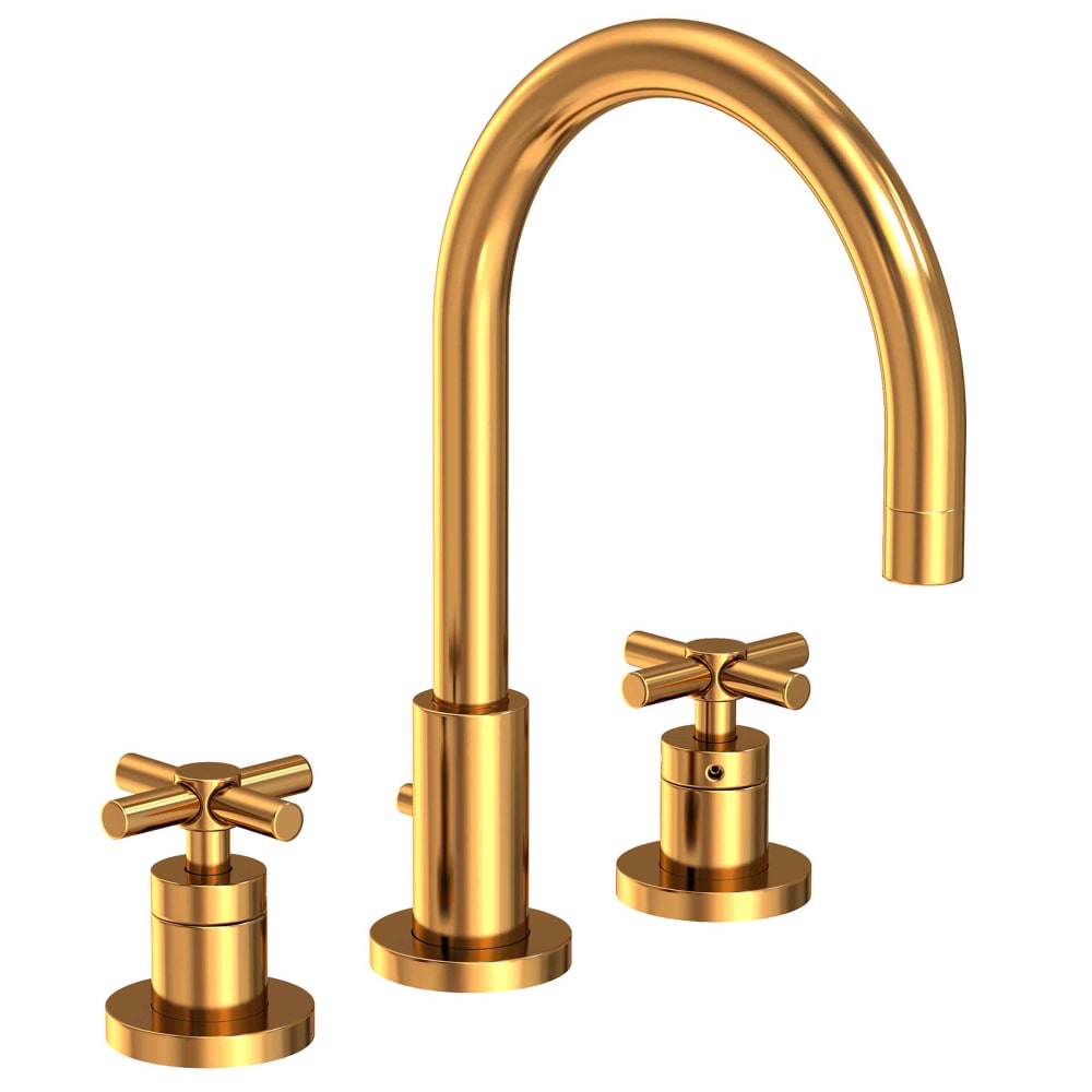East Linear 1.2 GPM Widespread Bathroom Faucet with Pop-Up Drain Assembly