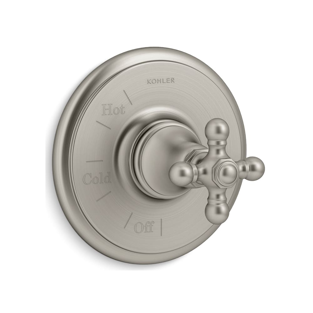 Artifacts Pressure Balanced Valve Trim Only with Single Cross Handle - Less Rough In