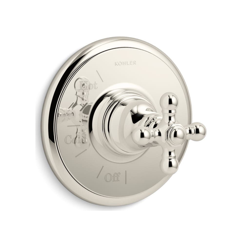 Artifacts Pressure Balanced Valve Trim Only with Single Cross Handle - Less Rough In