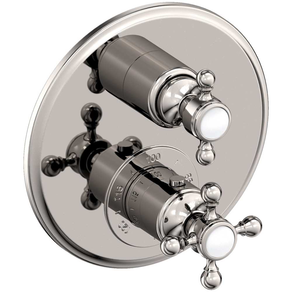 Astor Thermostatic Valve Trim Only with 2 Cross Handles - Less Rough In