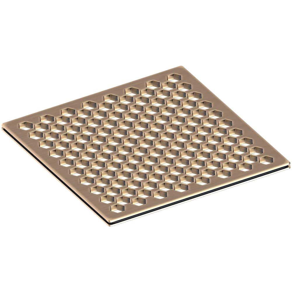 6" Square Shower Drain Trim - Less Drain Throat