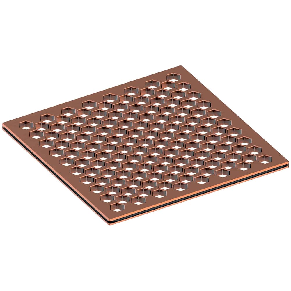 6" Square Shower Drain Trim - Less Drain Throat