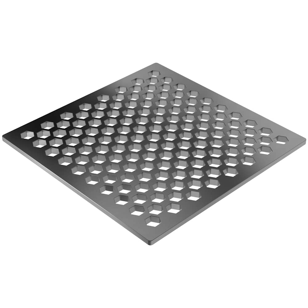 6" Square Shower Drain Trim - Less Drain Throat