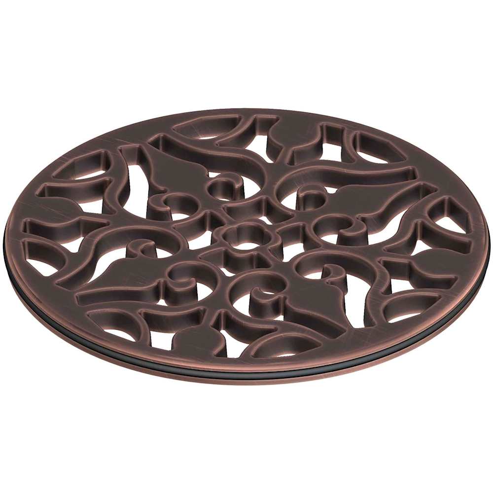 4" Round Solid Brass Shower Drain
