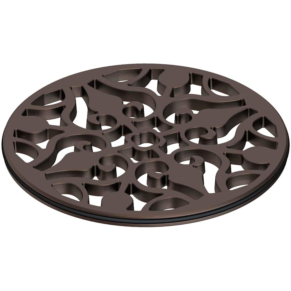4" Round Solid Brass Shower Drain