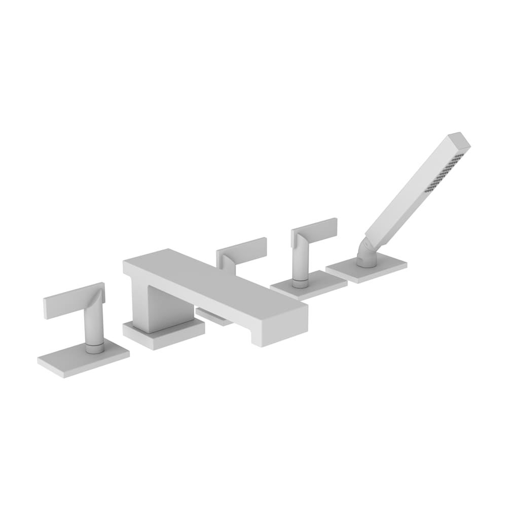 Metro Roman Tub Filler with Hand Shower and Lever Handles