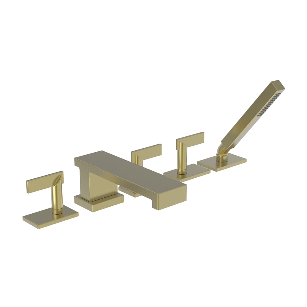 Metro Roman Tub Filler with Hand Shower and Lever Handles