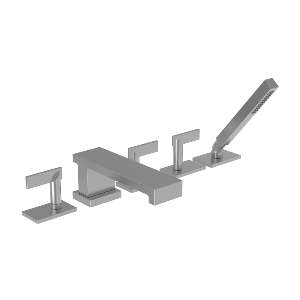Metro Roman Tub Filler with Hand Shower and Lever Handles