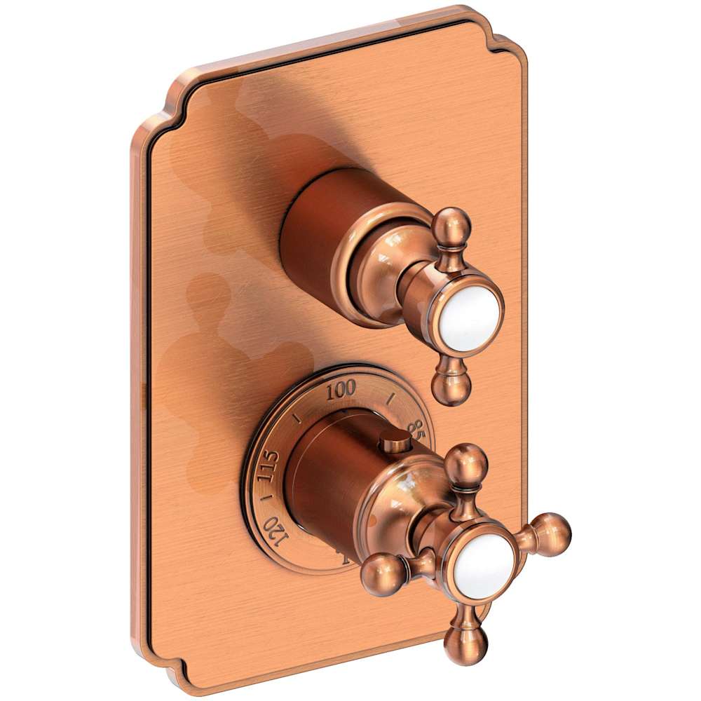 Astor Thermostatic Valve Trim Only with 2 Cross Handles - Less Rough In