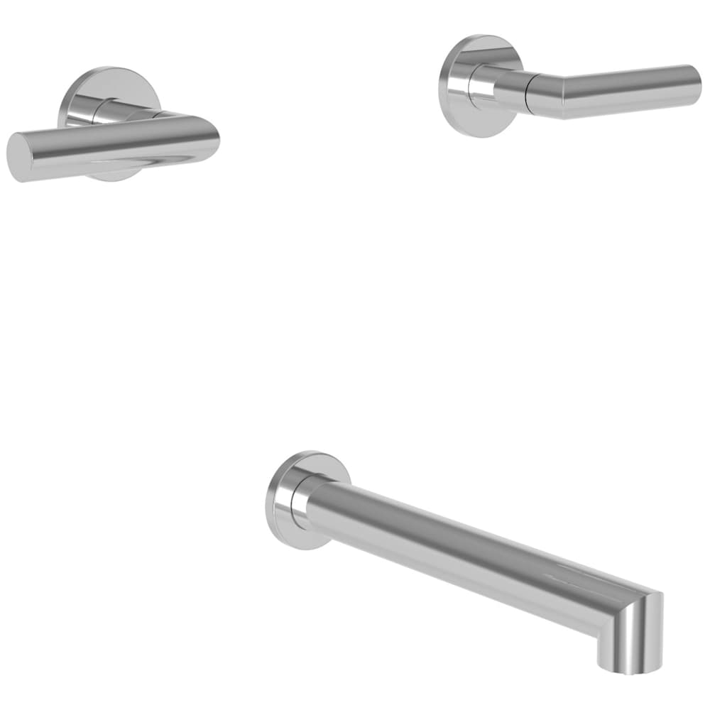 Kirsi Wall Mounted Tub Filler Faucet Trim with Metal Lever Handles - Less Rough In Valve