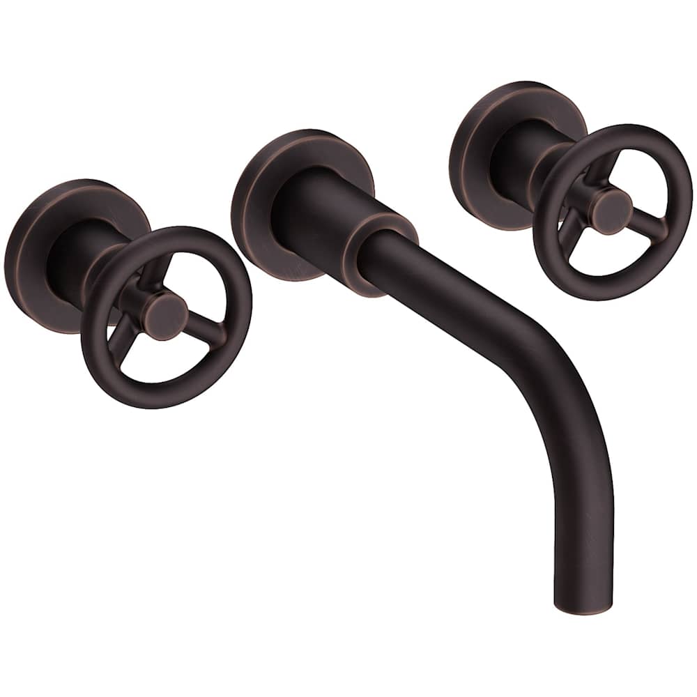 Slater 1.2 GPM Wall Mounted Widespread Bathroom Faucet