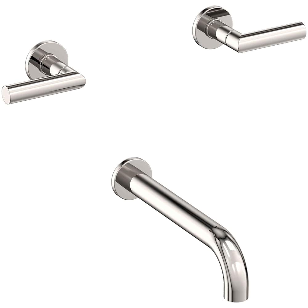 Pavani Wall Mounted Tub Spout with Dual Lever handles - Less Rough-In Valve