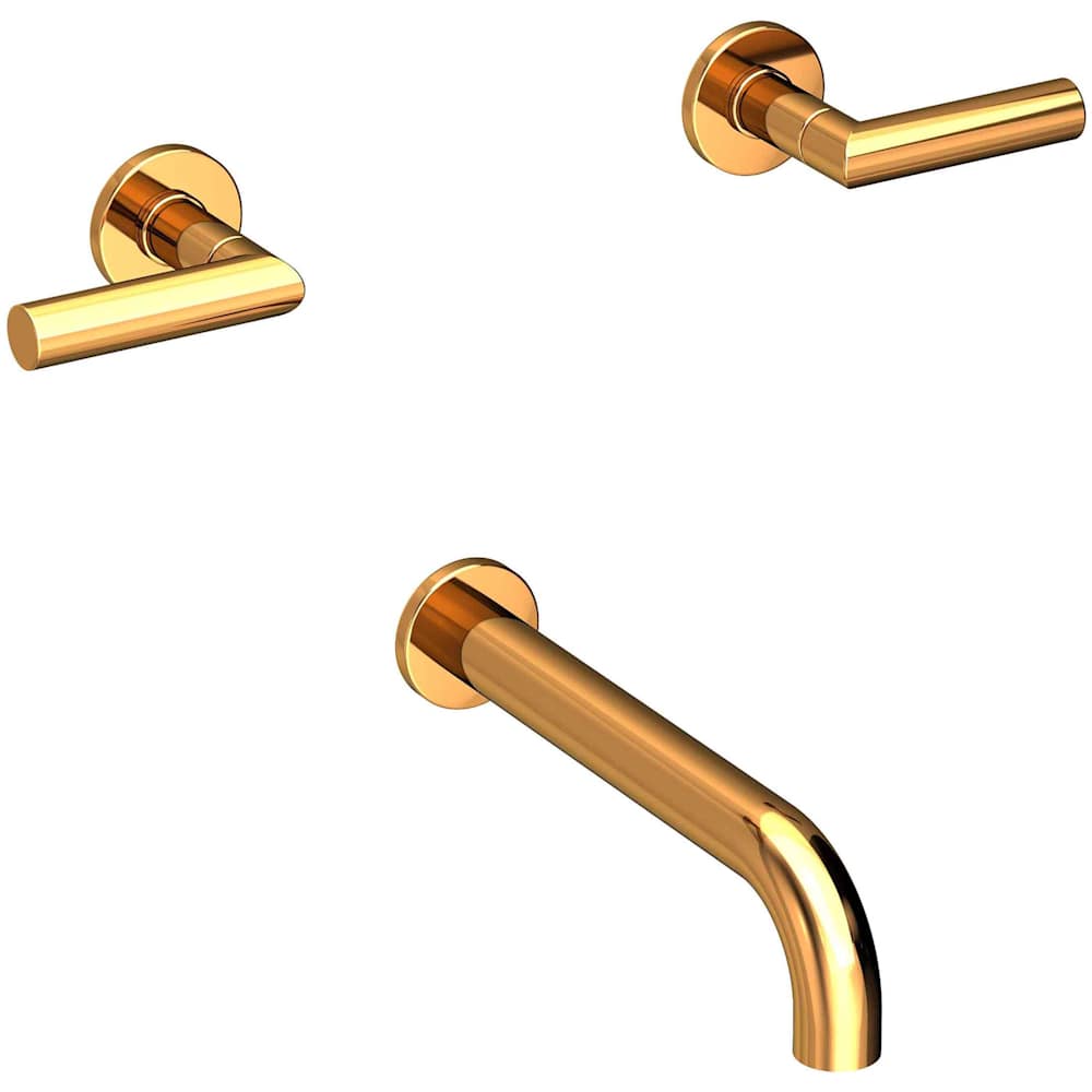 Pavani Wall Mounted Tub Spout with Dual Lever handles - Less Rough-In Valve